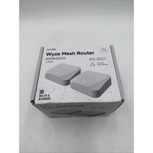 Wyze AX3000 Dual-Band Wi-Fi 6 Mesh Router 2 Pack WF6DBMRS NEW SEALED